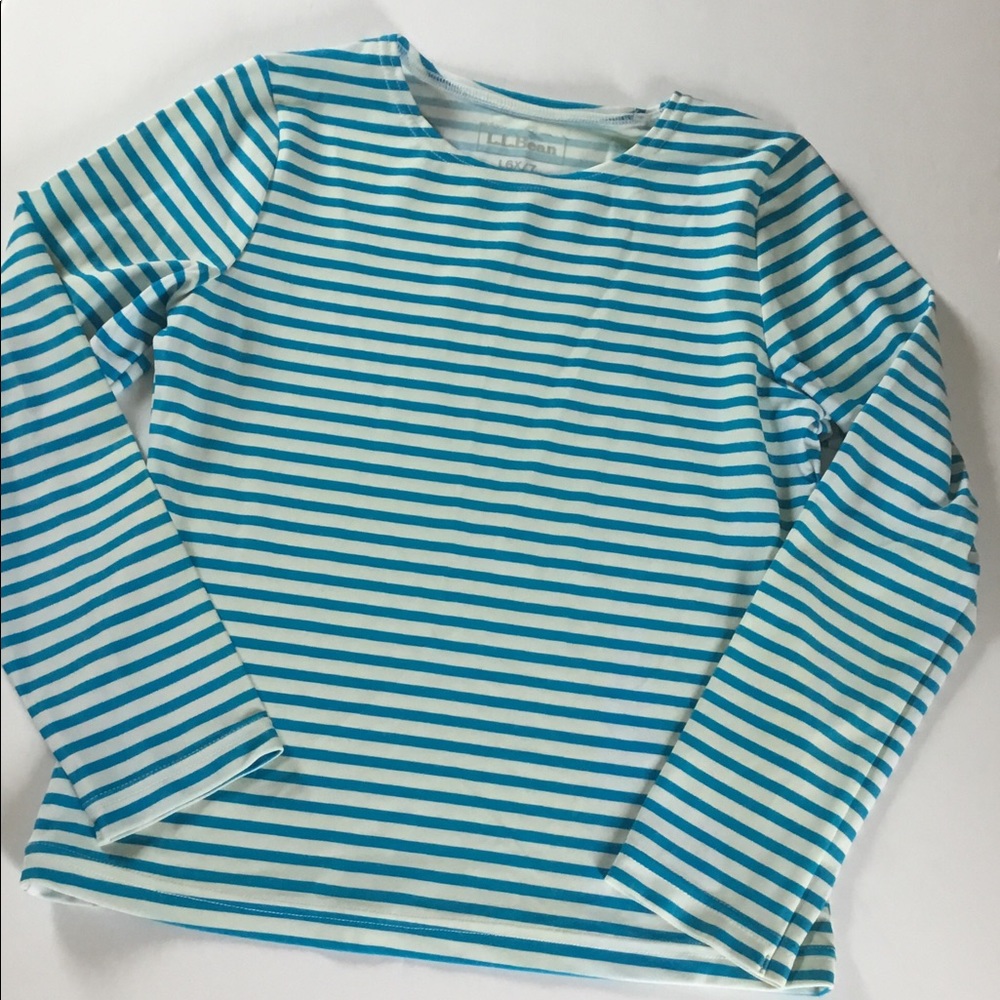 Girls' Sun-and-Surf Shirt, Long-Sleeve Stripe